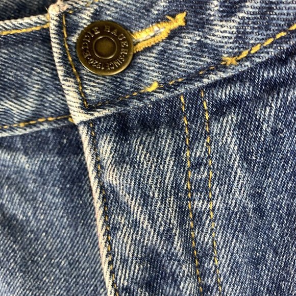 Vintage EDDIE BAUER Flannel Lined Jeans Straight Men's 34x30 (32x29.5 ACTUAL) - Picture 6 of 16